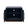 Bridgevine Home Nora Two-Door Storage Cabinet with Painted Finish in Blue