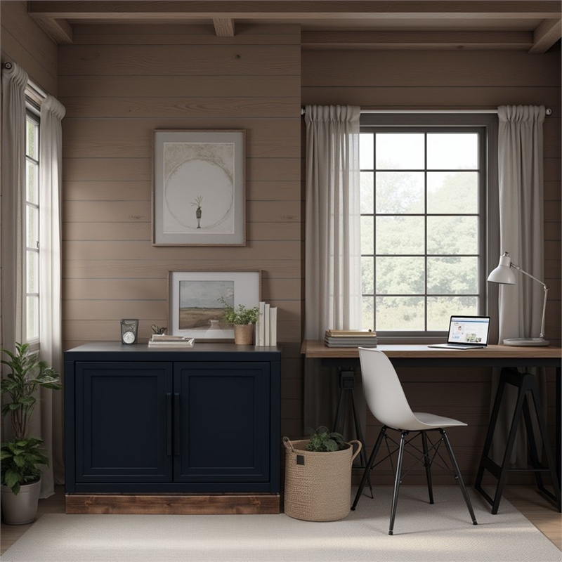 Bridgevine Home NoraTwo-Door Storage Cabinet with Painted Finish