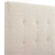 Bridgevine Home Queen Size Tufted Upholstered Platform Bed in Beige