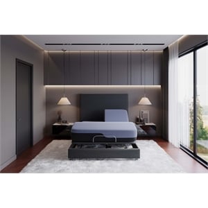 Bridgevine Home 12&quot King Size Mattress with Hybrid Memory Foam and Coil in Blue