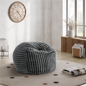 Bridgevine Home Sky Luxe 40&quot Minky Memory Foam Lounger in Gunmetal