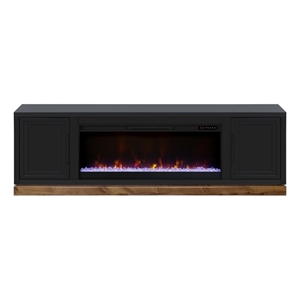 Bridgevine Home Nora 81&quot Fireplace TV Stand with Painted Finish
