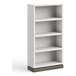 Bridgevine Home Nora 60&quot Bookcase with Painted Finish in White
