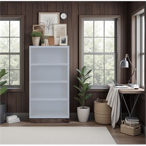 Bridgevine Home Nora 60&quot Bookcase with Painted Finish in White