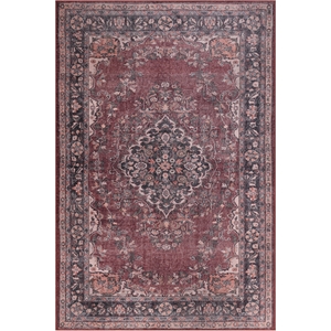 ASIR Conceptum (75 x 150) Hypnose Folk Chenille BA 14 Carpet in Burgundy