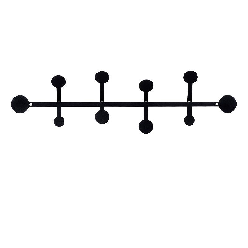 ASIR Wallity Rod Metal Wall Hook in Black
