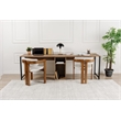 ASIR Hanah Home Twin Study Desk in Atlantic Pine and Black