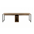 ASIR Hanah Home Twin Study Desk in Atlantic Pine and Black