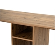 ASIR Hanah Home Twin Study Desk in Atlantic Pine and Black