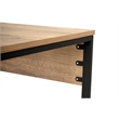 ASIR Hanah Home Twin Study Desk in Atlantic Pine and Black