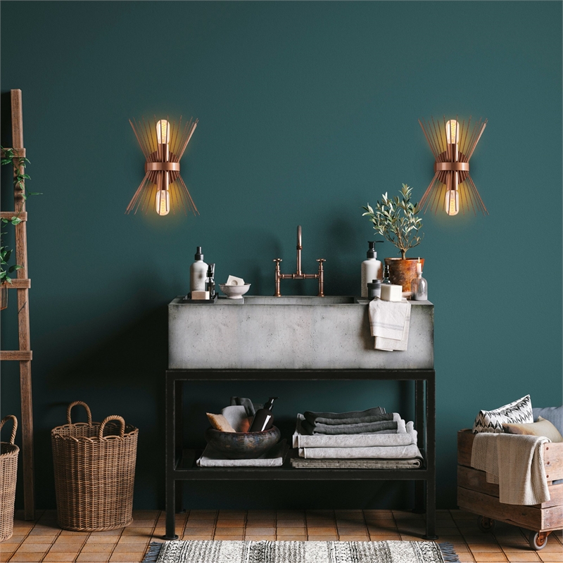 ASIR Opviq GMN-000010 Wall Lamp in Copper