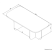 ASIR Hanah Home Becaj Coffee Table in Walnut