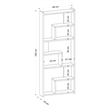 ASIR Hanah Home Prins in Bookshelf in White