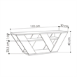 ASIR Hanah Home Pipralla TV Stand in Oak