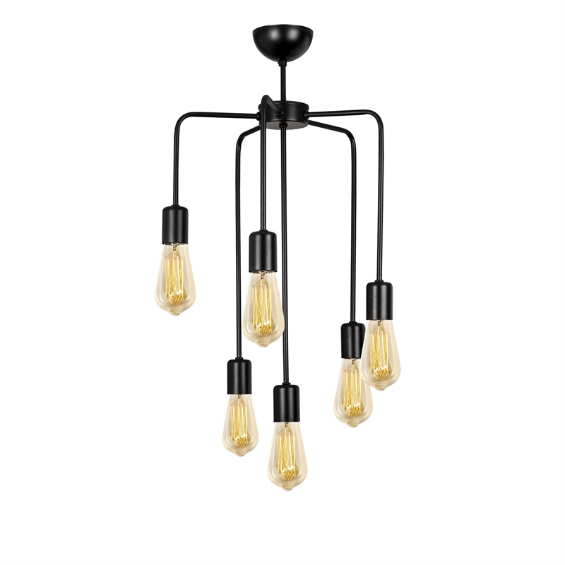 ASIR Opviq Denge 3447 Chandelier in Black