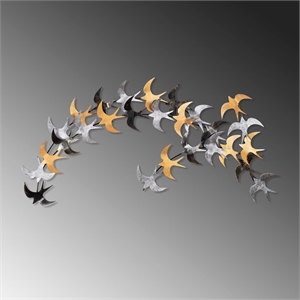 ASIR Wallity Kirlangic Decorative Metal Wall Accessory in Multi-Color