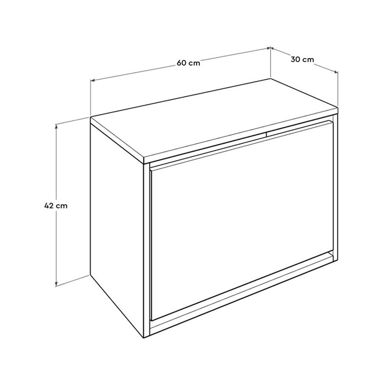 ASIR Hanah Home Shc-110-Bb-1 Shoe Cabinet in White