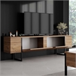 ASIR Hanah Home Luxe Coffee Table in Atlantic Pine and Black