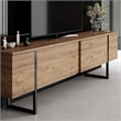 ASIR Hanah Home Luxe Coffee Table in Atlantic Pine and Black