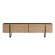 ASIR Hanah Home Luxe Coffee Table in Atlantic Pine and Black