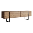 ASIR Hanah Home Luxe Coffee Table in Atlantic Pine and Black
