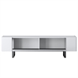 ASIR Hanah Home Yildiz TV Stand in White and Silver