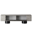 ASIR Hanah Home Bohem TV Stand in Travertine and Black