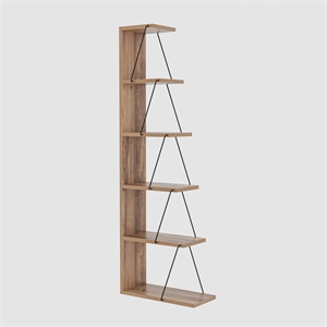 ASIR Hanah Home Tlos Bookshelf in Pine