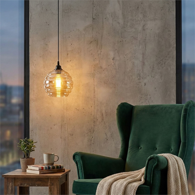 ASIR Opviq Gold 010 Chandelier in Black