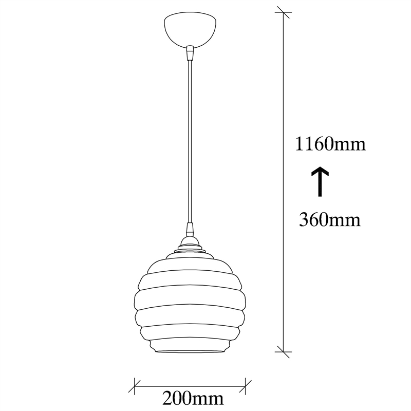 ASIR Opviq Gold 010 Chandelier in Black