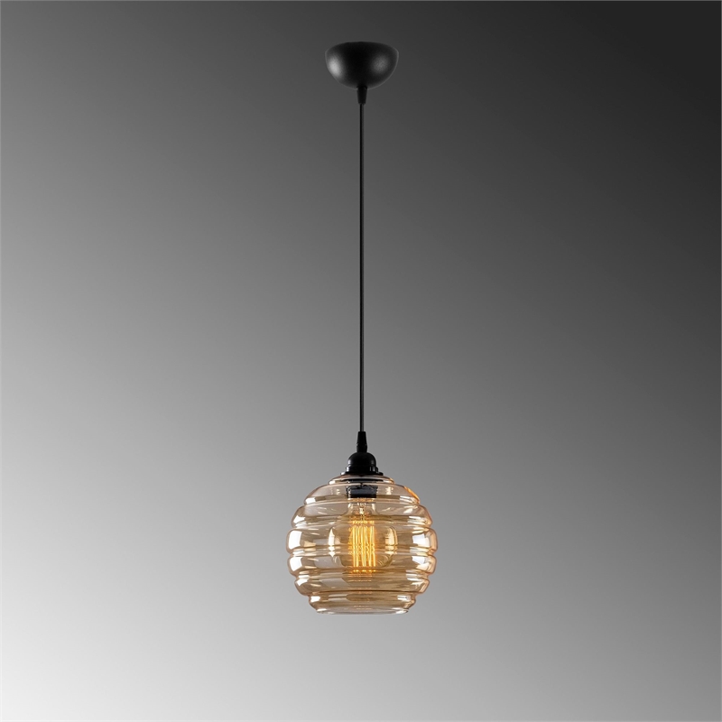 ASIR Opviq Gold 010 Chandelier in Black