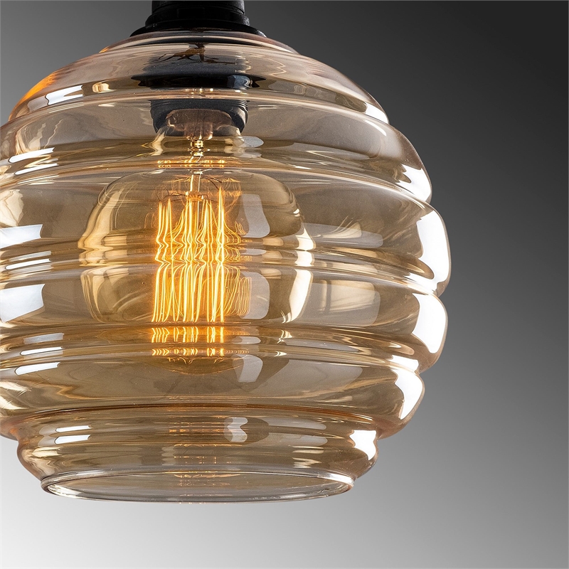 ASIR Opviq Gold 010 Chandelier in Black
