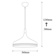 ASIR Opviq Saglam 3723 Chandelier in White