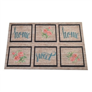 ASIR Conceptum Hypnose Rose Home PVC Doormat in Multi-Color