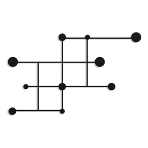 ASIR Wallity Fatara Metal Wall Hook in Black