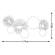 ASIR Wallity Metal Art Decorative Metal Wall Accessory in Multi-Color