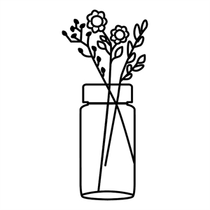 ASIR Wallity Flower 1 Decorative Metal Wall Accessory in Black