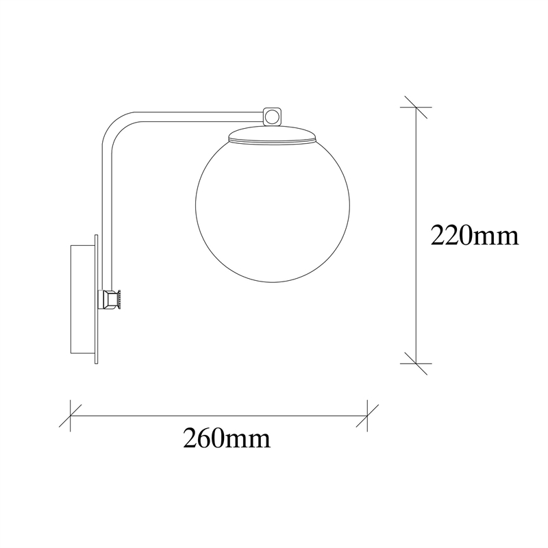 ASIR Opviq Daisy 146-A Wall Lamp in Gold