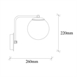 ASIR Opviq Daisy 146-A Wall Lamp in Gold