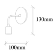 ASIR Opviq Dartini MR 735 Wall Lamp in Black