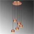 ASIR Opviq Sivani MR 999 Chandelier in Copper