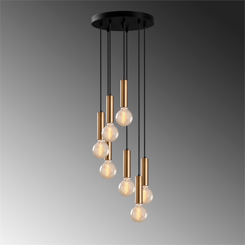 ASIR Opviq Tempo 6032 Chandelier in Brass