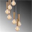 ASIR Opviq Tempo 6032 Chandelier in Brass