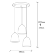 ASIR Opviq Tattoo 6168 Chandelier in Black