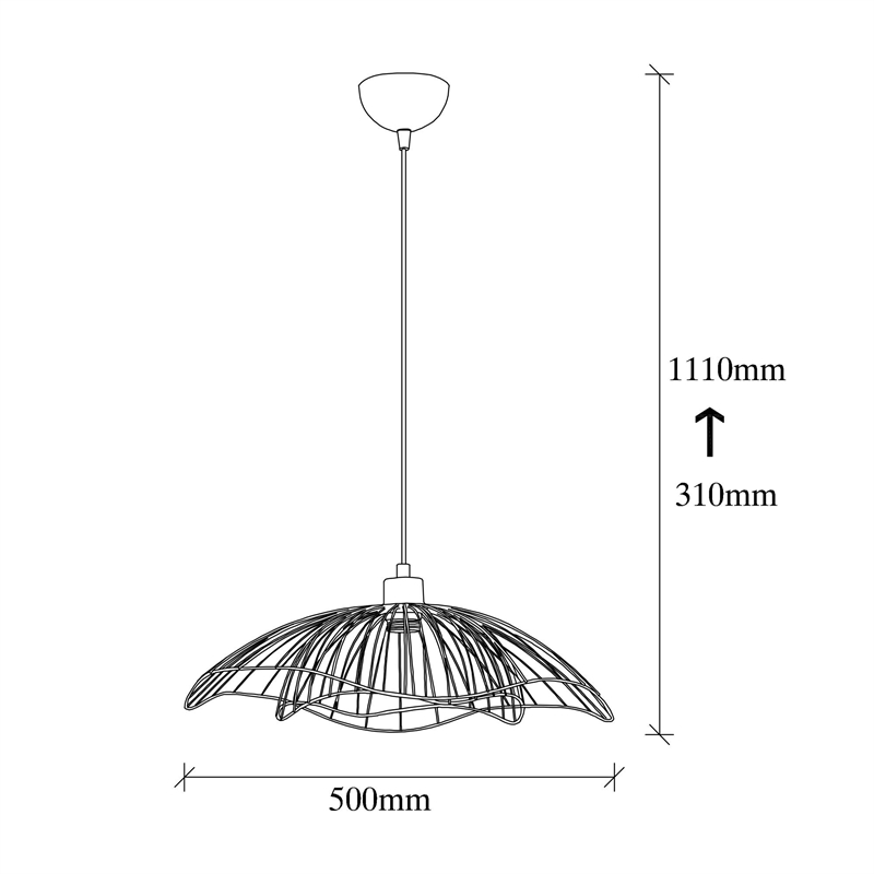 ASIR Opviq Farac 6380 Chandelier in Black