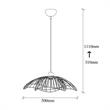 ASIR Opviq Farac 6380 Chandelier in Black