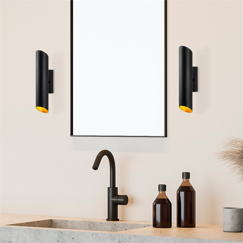 ASIR Opviq Cut 11820 Wall Lamp in Black