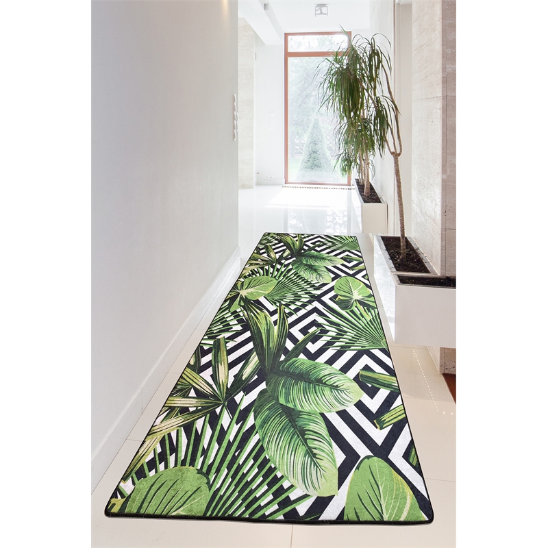 ASIR Conceptum (100 x 300) Hypnose Tropic Djt Hall Carpet in Multi-Color