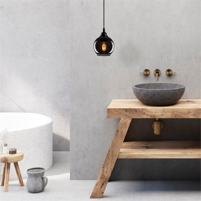 ASIR Opviq Smoked 010 Chandelier in Black