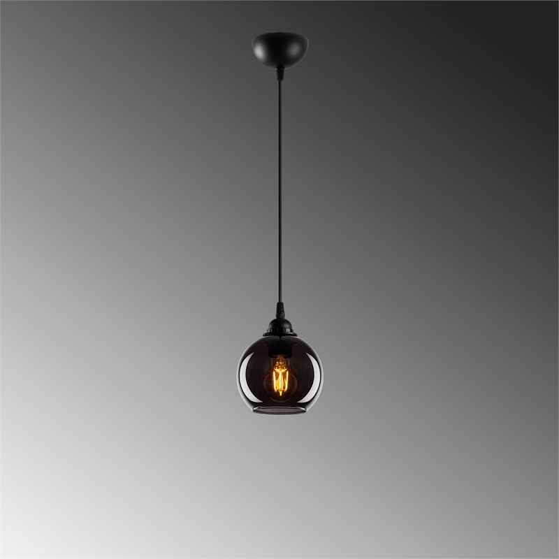 ASIR Opviq Smoked 010 Chandelier in Black